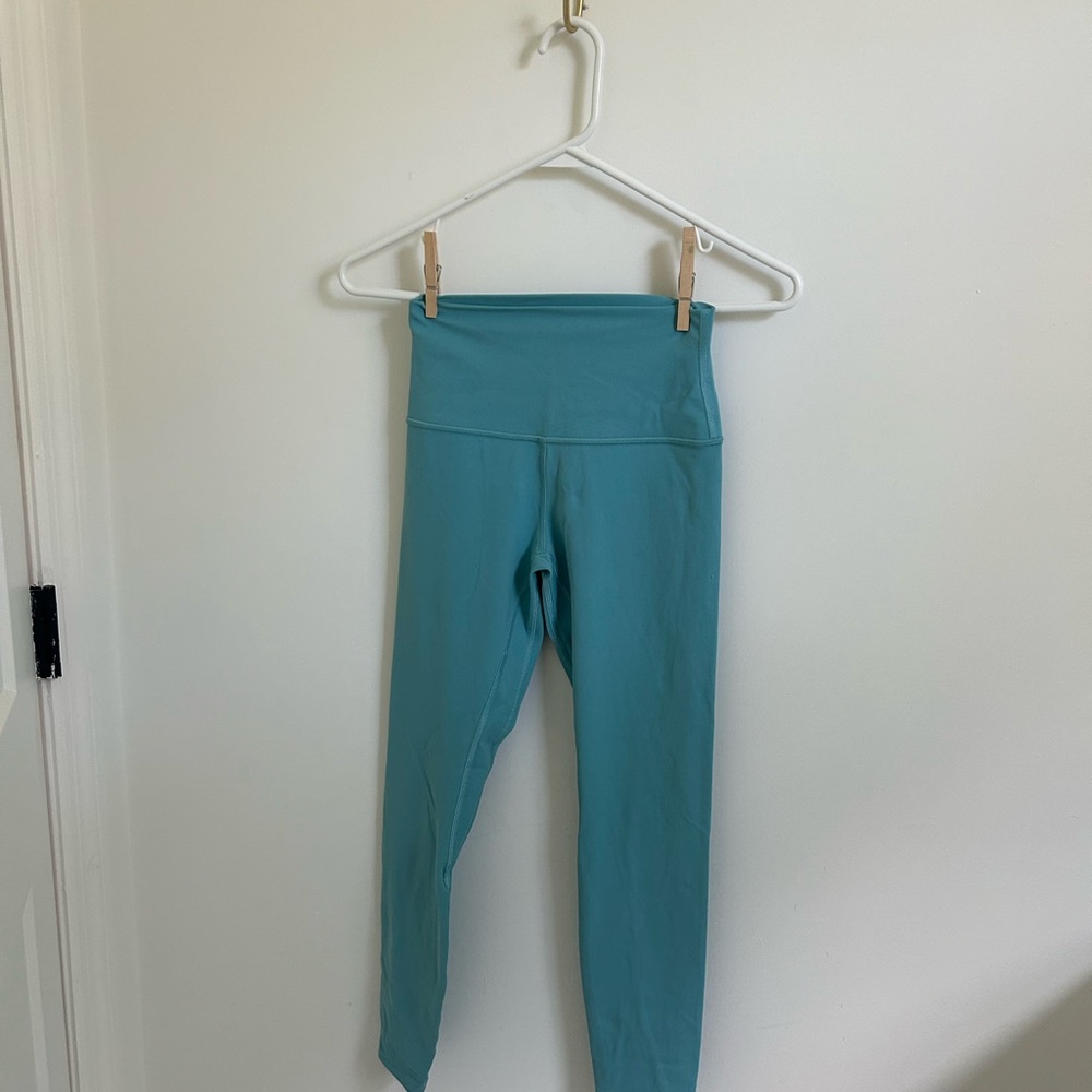 Teal lululemon align leggings